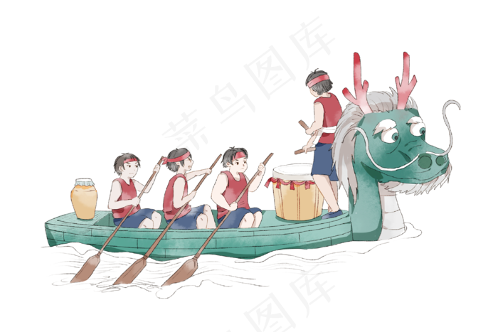 大家划龙舟
