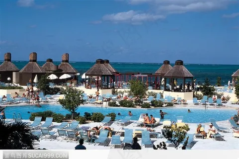 加勒比 热带海滨 度假旅游