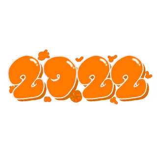 卡通新年2022春节虎年字体艺术字LOGO图标海报插画设计素材