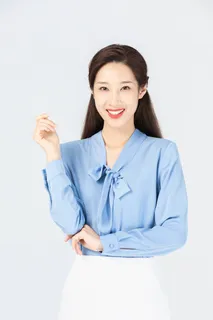 蓝色上衣职业装