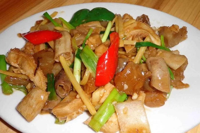 川菜湘菜高清菜谱姜葱生肠 川菜湘菜高清菜谱姜葱生肠