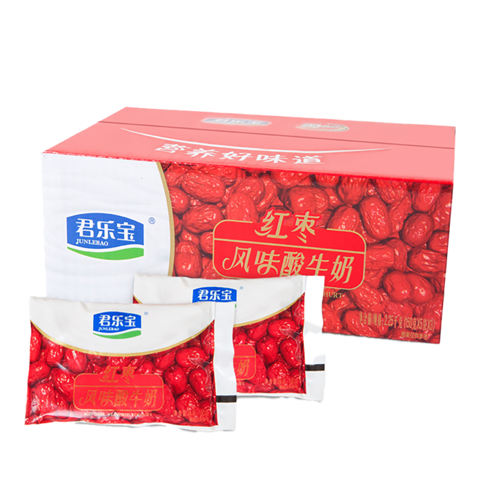 君乐宝红枣牛奶1 (2)超市商品白底图免抠实物摄影png格式图片透明底