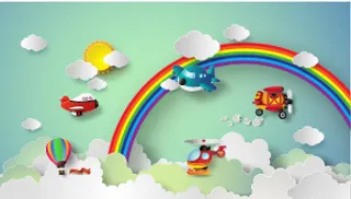 C4d插画 浮雕插画 卡通插画 背景插画