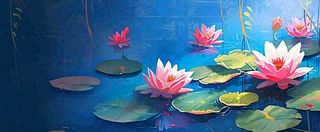 夏天荷花池荷叶池塘，夏至小暑大暑