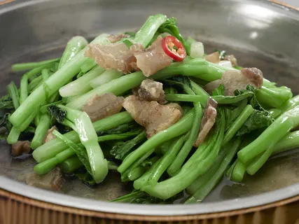 CXC06692油渣炒农家菜心18元例 CXC06692油渣炒农家菜心18元例