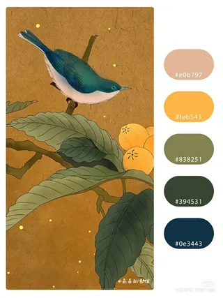 高质量插画配色色卡