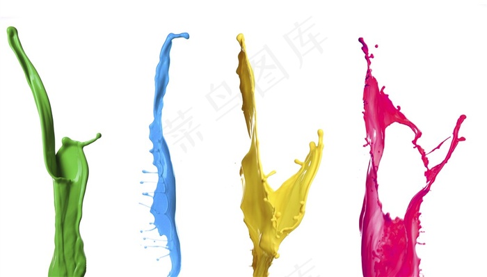 喷溅的颜料高清素材