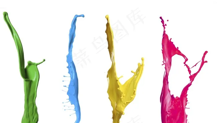喷溅的颜料高清素材