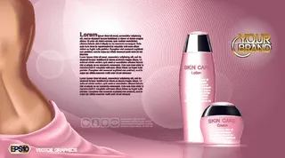 设计广告化妆品素材