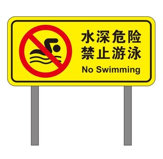 矢量水深危险提示牌