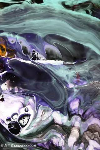 抽象水彩唯美艺术油画艺术画