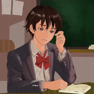 超大高清原创男生插画