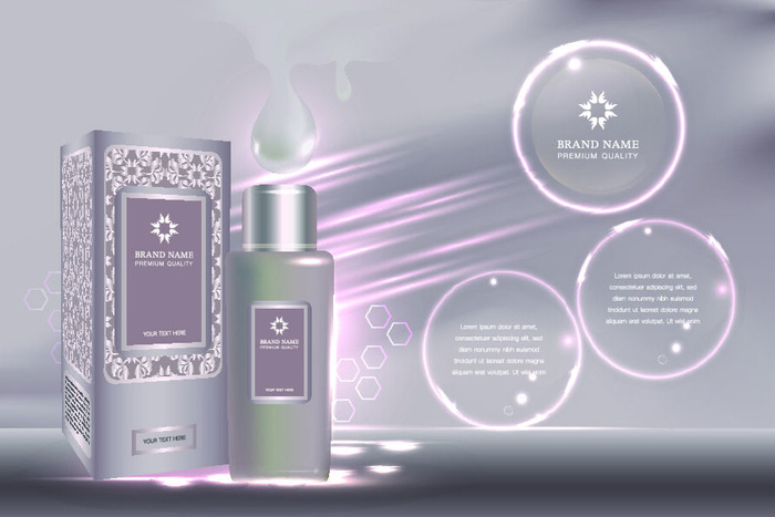 设计广告化妆品素材