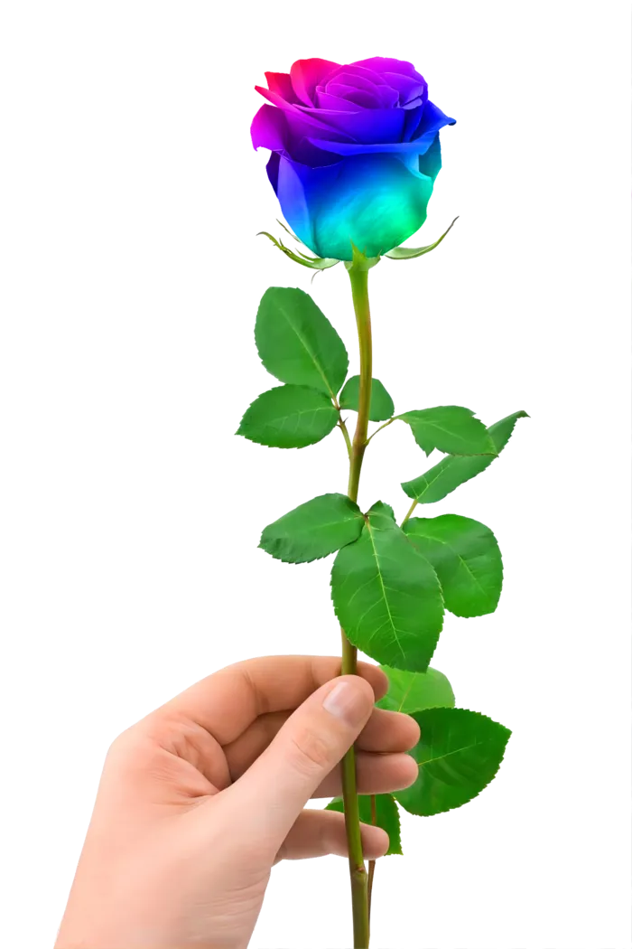 花类彩色玫瑰免抠图