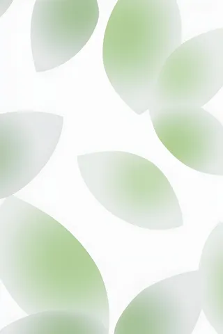 简约树叶剪影绿色背景