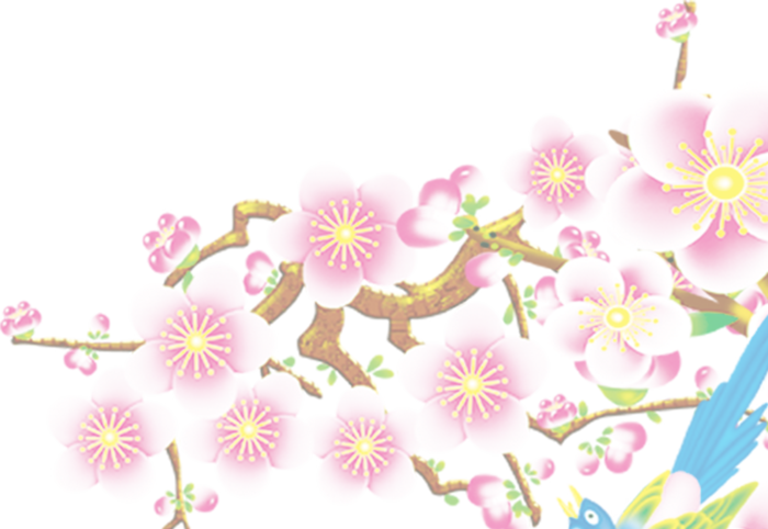 粉色简约风手绘鲜花花朵水墨画PNG素材图片 (7)