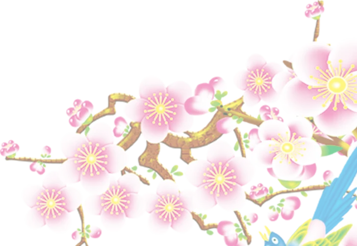 粉色简约风手绘鲜花花朵水墨画PNG素材图片 (7)
