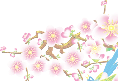 粉色简约风手绘鲜花花朵水墨画PNG素材图片 (7)