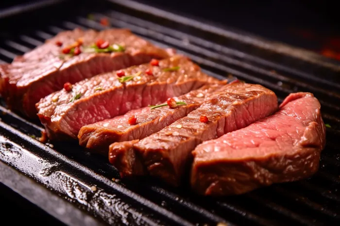 牛排铁板装盘美食摄影图(4032x2688)