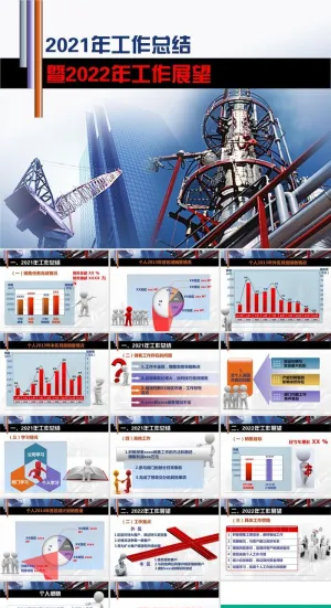 石油能源行业2021工作总结工作计划ppt模板