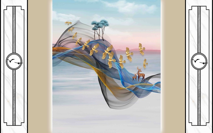 大理石护墙板背景墙