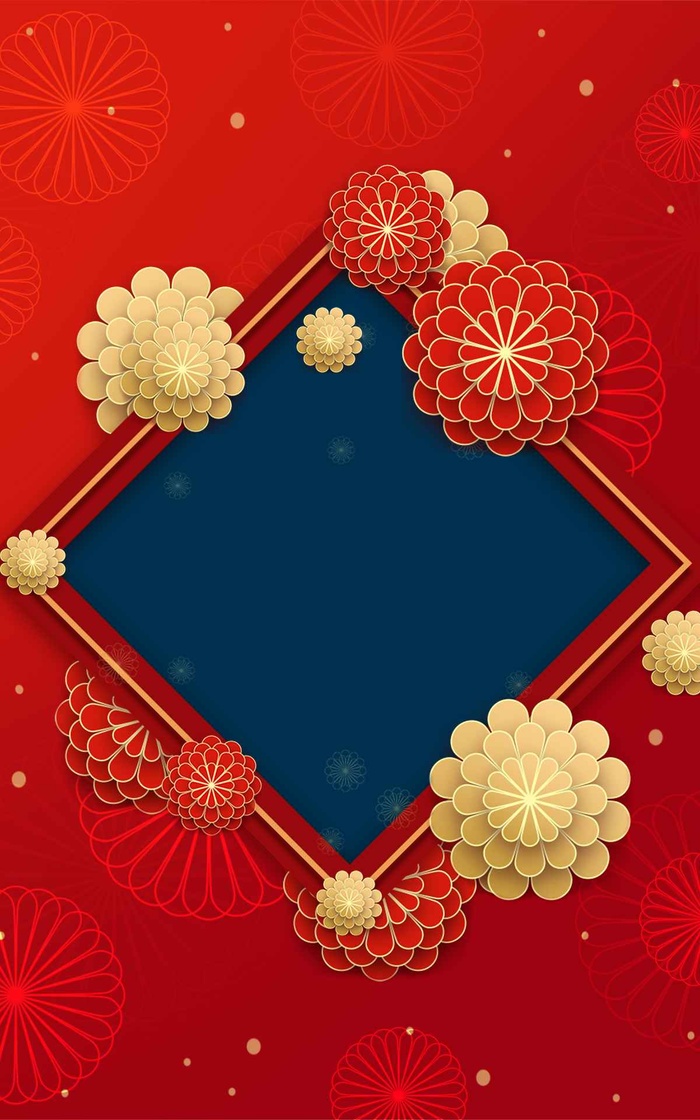 新年春节海报背景