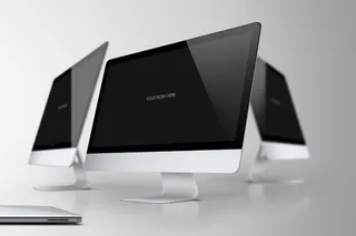 多台电脑显示器样机 内容展示