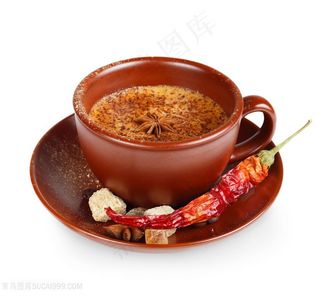 十三香辣椒和咖啡杯图片