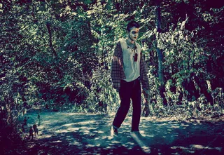 灵异森林恐怖图片