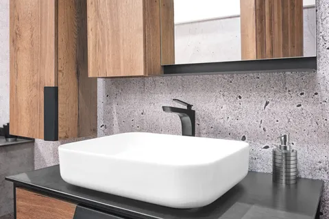 欧美简约装修风格洗漱台