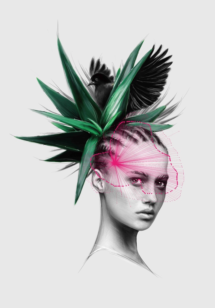 北欧美女装饰画