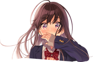 凌乱头发女孩素材人物