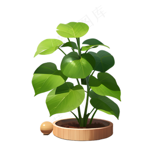 绿色手绘PNG手绘唯美植物盆栽 (3) 绿色手绘PNG手绘唯美植物盆栽 (3)