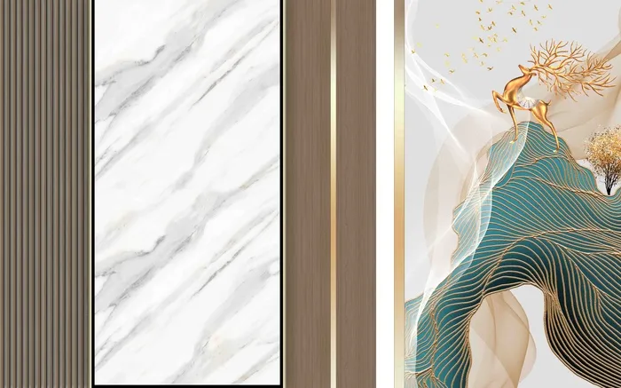 新中式现代背景墙psd模版下载