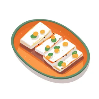 卡通美食扁平插画元素