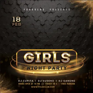 设计黑色club海报