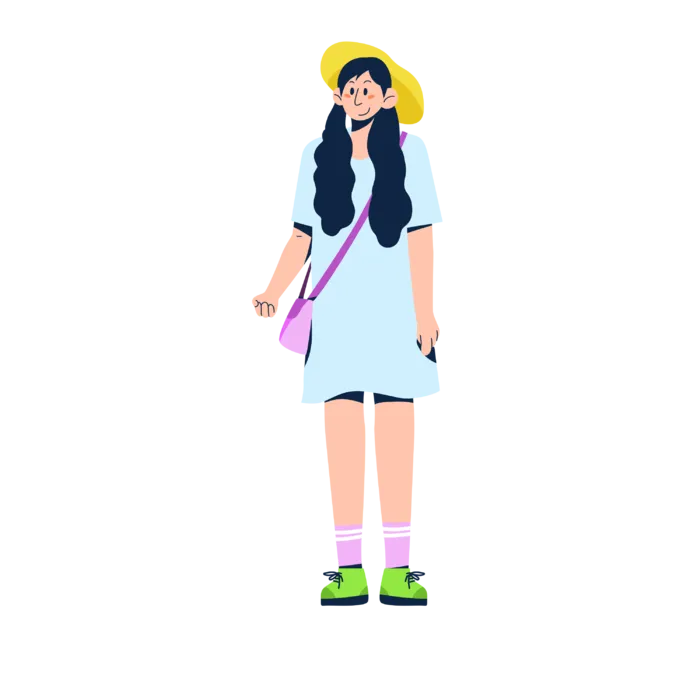 旅游旅行扁平化人物组合元素