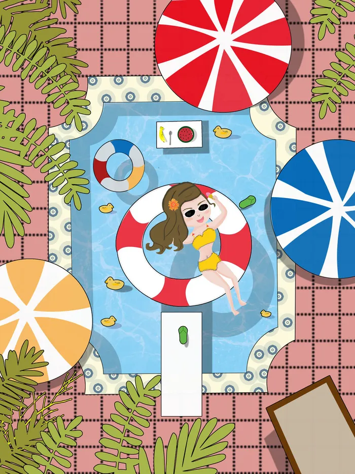 大暑节气海报
