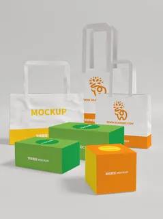 包装智能贴图样机VI效果PSD素材