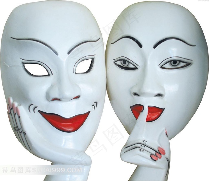 两款精美欧式古怪面具