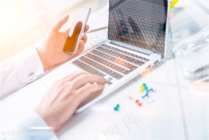 笔记本与手机数码科技高清图片