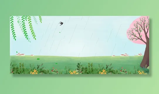清新风清明节旅游踏青青团春天手绘插画春季海报psd设计素材背景 清新风清明节旅游踏青青团春天手绘插画春季海报psd设计素材背景