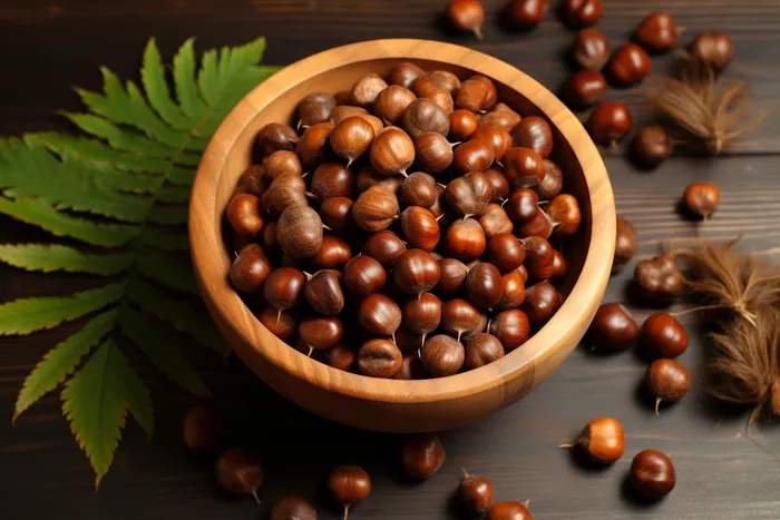 秋季板栗摄影图(4032x2688)