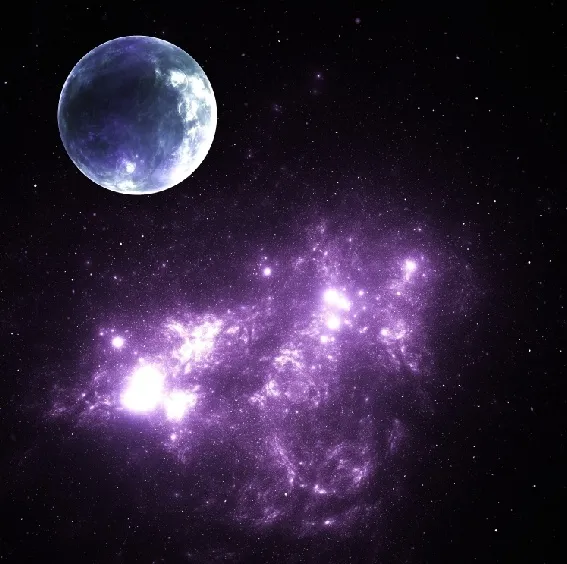 元宇宙世界天空背景墙风景