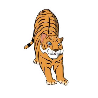 卡通小老虎PNG免抠插画素材可爱动物老虎插画贴图PNG免抠设计素材