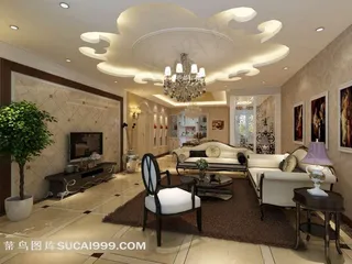 现代客厅摄影图