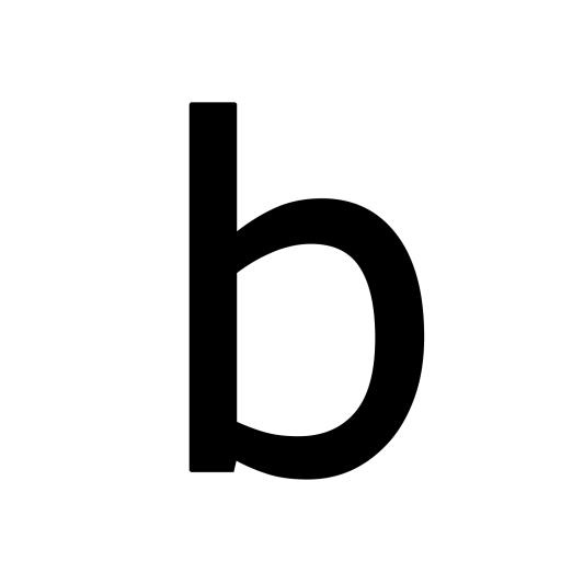 字母B PNG免抠(1500x1500)