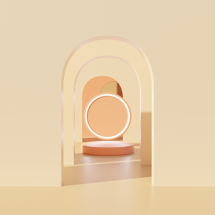 电商产品3D立体背景图主图场景 
