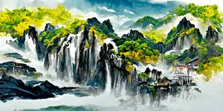 AI山水画