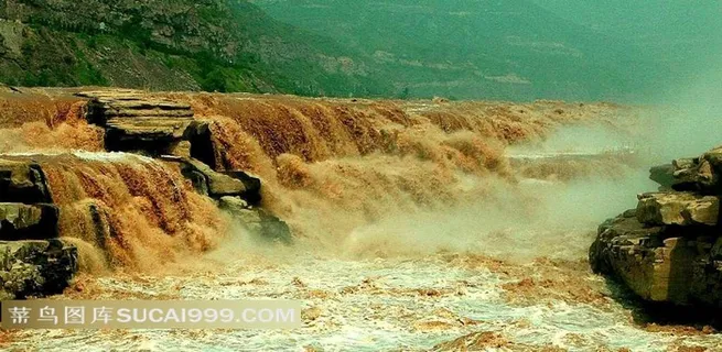 黄河壶口瀑布景色